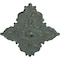 Ekena Millwork Melchor Diamond Medallion (Canopies up to 4"), 67 1/4"W x 43 3/8"H x 4"ID x 2"P, Cloud Burst Crackle CM70X43MLCBC - alternate 2